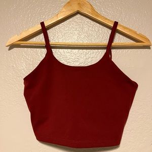 Paragon Fitwear Crop Top (Red/Burgundy)